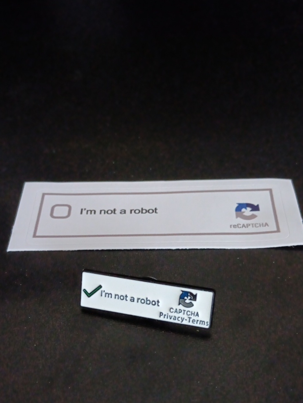 "I'm Not a Robot" Laptop Pin and Sticker